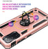 ADDIT Samsung S20 FE Case, Military Grade, Heavy Duty, with Kickstand Ring & Magnet Car Mount - Rose Gold...