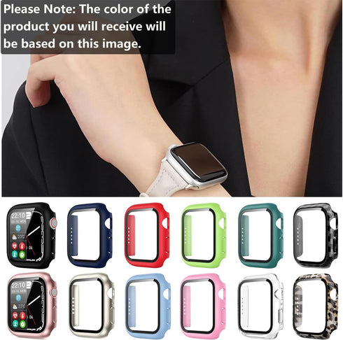 Pocoukate 12 Pack Case 40mm with Tempered Glass Screen Protector Hard PC Compatible with Apple Watch Series SE/6/5/4 40mm, iWatch Accessories Full...