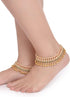 Efulgenz Indian Anklets for Women Pearl Anklet Indian Crystal Ankle Bracelet Anklet Bells Ghungroo Anklets Indian Style Anklet Pair for Women Indi...