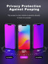 Compatible with iPhone 13/iPhone 14/iPhone 13 Pro Privacy Screen Protector 6.1 inch Display, Purple Gradient Colorful Anti Spy Blue Light HD Tempe...