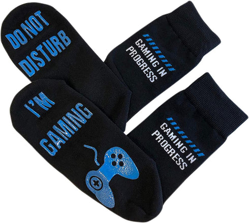 Do Not Disturb I'm Gaming" Funny Socks - Great Novelty Gift For Teen Boys Sons Men Husbands Boyfriends Women Gamers Who Have Everything! (Full L...