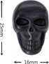 Bezelry 10 Pieces Skull Metal Shank Buttons (Vintage Black, 25mm)...