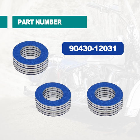 15 Pcs Oil Drain Plug Gasket - 12mm OEM Aluminum Oil Drain Plug Washer Gaskets - Compatible/Replacement for for Toyota Lexus Scion Crush Washer Se...