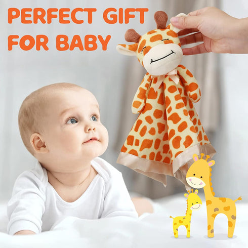 Pro Goleem Giraffe Loveys for Babies Soft Security Blanket Snuggle Toy Stuffed Animal Blanket Unisex Baby Lovie Baby Gifts for Infant and Toddler ...