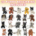 ArtCreativity Puppy Keychains, Set of 20, Fun Keychains for Backpack, Purse, Luggage, Unique Birthday Party Favors for Kids, Goodie Bag Fillers, S...