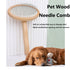 Dog Wooden Handle Brush, Grooming Needle Comb, Dog Knot Hair Removal Brush...