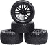 HobbyPark Front & Rear Wheels and Tires 12mm Hex Hub with Foam For Redcat Shockwave, Tornado Epx,S30 1/10 Off Road Buggy (Pack of 4)...