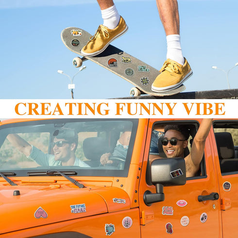 200 Pieces Vinyl Waterproof Wilderness Nature Stickers Hiking Camping Travel Decals for Water Bottles, Phone, Computer, Luggage, Guitar, Adults Te...