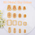 Puocaon Basic Clay Cutters Set - 16 Pcs Clay Cutters for Polymer Clay Earrings Making, Oval Rectangle Shape Clay Cutters, Dangle Earring Cutters f...