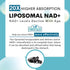 Liposomal NAD+ Supplement 1000 mg | Highest NAD Pontecy | Max Absorption | Pure NAD Supplement | Energy and DNA Repair, Aging Defense, Brain Funct...
