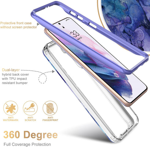Esdot for Samsung Galaxy S21 Case,Military Grade Passing 21ft Drop Test,Rugged Cover with Fashionable Designs for Women Girls,Shockproof Protectiv...