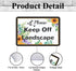 Please Keep Off Landscape Tin Sign, Colorful Flower Pattern Plaques Metal 12x8 Inches...