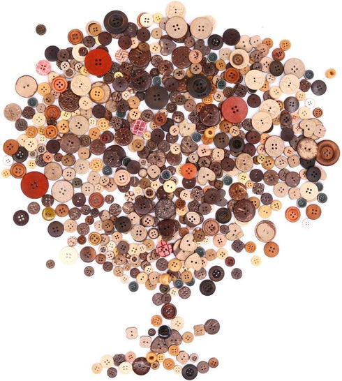 650Pcs Resin Buttons Favorite Findings Basic Buttons 2 and 4 Holes Craft Buttons for Arts, DIY Crafts, Decoration, Sewing - Sizes Range from 0.28 ...