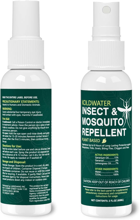 Mosquito Repellent Spray, Natural Mosquito Repellent, Bug Repellent Insect Repellent, Mosquito Spray for Body, Deet Free Mosquito Repellent for Ou...