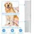 ROPO Dog Comb Tool for Removing Matted Fur - Pet Dematting Comb with Rounded Teeth and Non-Slip Grip Handle - Prevents Knots and Mats for Long and...