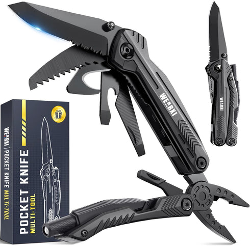 WEARXI Stocking Stuffers for Men Adults, Multitool Pocket Knife Gifts for Men, Mens Gifts for Christmas, Birthday Gifts for Dad, White Elephant Gi...