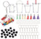 SUNNYCLUE 118Pcs Mini Cup Keychain making Kit Including Faux Suede Tassel Charms Milk Tea Cup Pendants Round Beads keyrings & Jump Rings Jewellery...