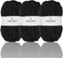 NICEEC 3 Skeins Sparkling Chenille Yarn Soft Yarn for Crochet Knitting Blanket Yarn DIY Craft Yarn for Blanket-Total Length 3×50m(3×55yds,100g×3) ...