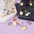 Pandahall 16 Pairs Stainless Steel Earring Making Kit with Ear Nuts 4 Shape Moon Ring Star Flat Round Stud Earring Findings with Hole for Jewelry ...