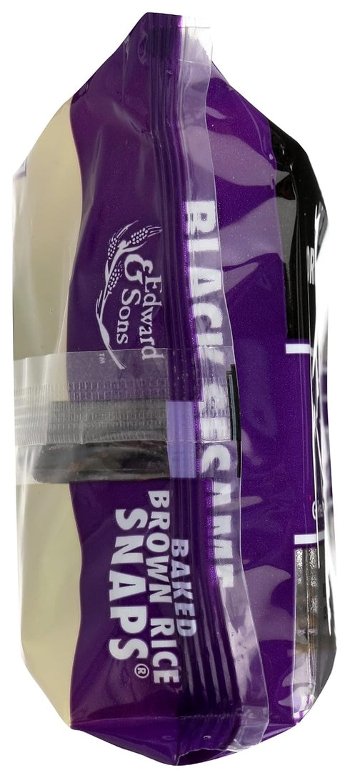 Edward & Sons, Brown Rice Snaps, Black Sesame Flavor, Organic, 3.5 oz...