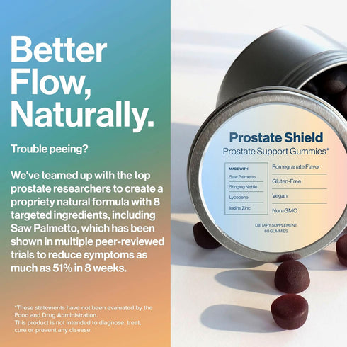 Prostate Shield Gummies - Men's Prostate Health Urinary with Saw Palmetto & Lycopene...