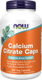 NOW Supplements, Calcium Citrate with Vitamin D, Magnesium, Zinc, Copper, and Manganese, 240 Veg Capsules...