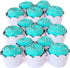Black and White Striped Cupcake Wrappers, 50 Count - Reversible White Design, Scalloped Black and White Cupcake Wrappers for Parties and Events...