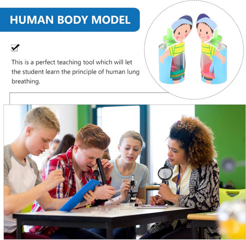 NUOBESTY 2 Sets Lung Breathing Model Toys Lung Breathing Experiment Kits Lung Breathing Teaching Models Lung Breathing Educational Toys Human Orga...