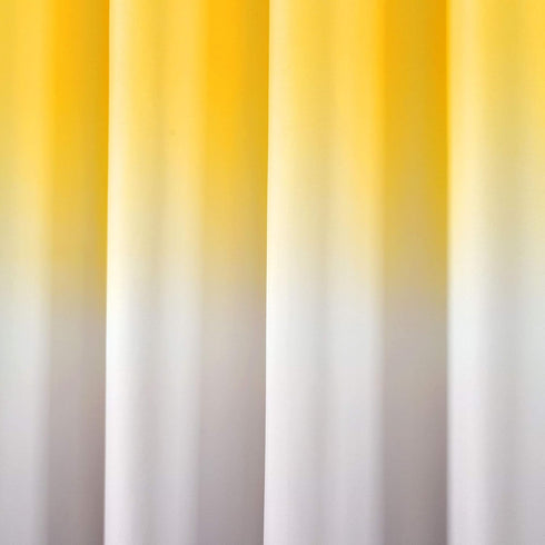 Lush Decor Umbre Fiesta Shower Curtain, 72" x 72", Yellow and Gray...