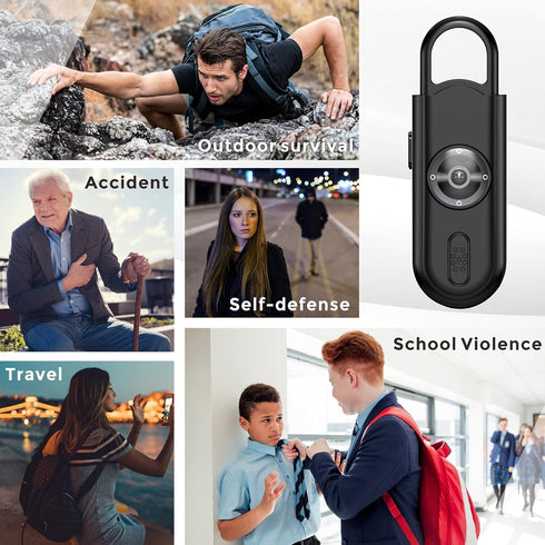 Safe Sound Personal Safety Alarm for Women - Loudest 130dB Siren with Strobe SOS LED Light Safety Keychain, Personal Sound Safety Siren for Women,...