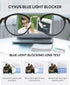 Cyxus Nerd Glasses Round Blue Light Glasses for Women Men Reduce Eye Strain UV Blocking for Computer Screen?8065T01 Black?...
