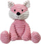 Apricot Lamb Toys Plush Corduroy Pink Fox Stuffed Animal Soft Cuddly Perfect for Child (Corduroy Fox,8.5 Inches)...
