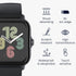 kwmobile Protective Film Compatible with Huami Amazfit GTS 3 Screen Protector - 2x Smart Watch Protector Anti-Fingerprint...