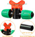 1/2 Inch Drip Irrigation Valve, 10 Pcs 1/2" In-Line Barbed Locked Switch Valves For 1/2 Inch Drip Tubing (0.60"-0.63" OD), 1/2 in. Shut Off On Val...