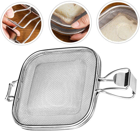 SUPVOX Sandwich Grill Folding Tray Microwave Toaster Sandwich Maker Bread Slice Grill Oven Bread Clip BBQ Grill Outdoor Household Bread Press Stai...