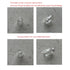 2ml Clear Glass Vials with Screw Caps and Plastic Stoppers, 1/2 Dram Small Liquid Sample Vial, Leak-Proof Vial, 25PCS...