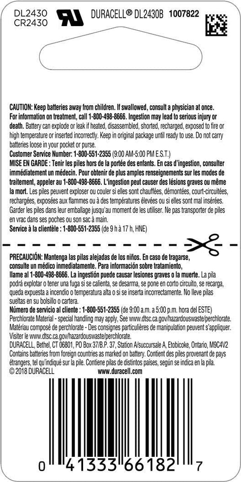 DURA 3V 2430 Battery (Pack of 6)...