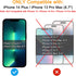 TECHO Privacy Screen Protector Compatible with iPhone 14 Plus/iPhone 13 Pro Max Tempered Glass Film (Edge to Edge Full Coverage) (Anti Spy) (Case ...