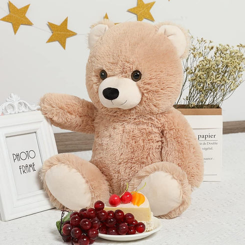Tezituor Teddy Bear Stuffed Animal, Small 18 inch Teddy Bear Cute Plush Bear, Christmas Birthday Valentines Day Teddy Bear Gift for Girlfriend Gir...