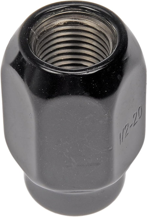 Dorman 711-211 Wheel Nut Black Chrome Acorn 2-Pc 1/2-20 Compatible with Select Models, 4 Pack...