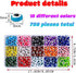 Evil Eye Beads for Jewelry Making,750 Pieces Flat Round Lampwork Evil Eye Turkish Handmade Resin Charms Spacer Beads for DIY Jewelry Bracelet Earr...
