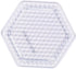 Perler Beads Basic Shapes Clear Pegboard Set, Small, Clear, 5 pcs...