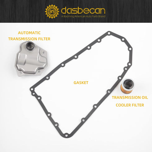 Dasbecan Automatic Transmission Filter Oil Pan Gasket Kit Compatible with Nissan Altima Juke Rogue Mitsubishi Lancer Outlander Dodge Caliber Jeep ...