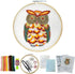 Embroiderymaterial Hand Embroidery Tutorial DIY Kit OWL Bird Design Full Kit, All Materials Included....