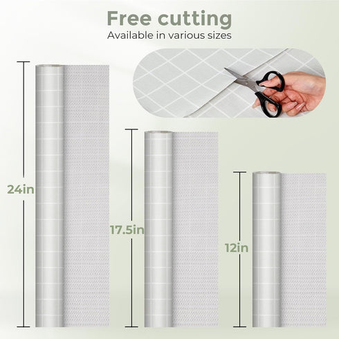 Coavas Shelf Liner Drawer Liner: Kitchen Cabinet Liner Non-Adhesive Non Slip Easy Liner Shelf Liner Waterproof Washable Mats for Dresser, Shelves,...