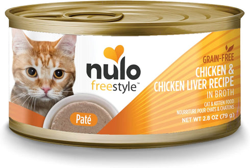 Nulo Freestyle Cat & Kitten Wet Pate Canned Cat Food, Premium All Natural Grain-Free, with 5 High Animal-Based Proteins and Vitamins to Support a ...