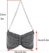 Ayliss Women Rhinestone Handbag Clutch Crystal Mini Bowknot Evening Purse Bag Top Handle Shoulder Party Bag Pouch Chain...