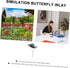 Flower Decor 24pcs Butterfly Garden Decoration Beautiful Decoration Metal Stakes Outdoor Garden Stakes Metal Lawn Ornaments Windmill Decor Foot Ha...