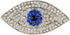 EVER FAITH Lucky Evil Eye Blue Austrian Crystal Brooch Pin...