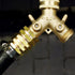 Solid brass Garden Hose Fittings Connectors Adapter Heavy Duty Brass Repair Male to Male, Female faucet leader coupler dual water hose connector (...
